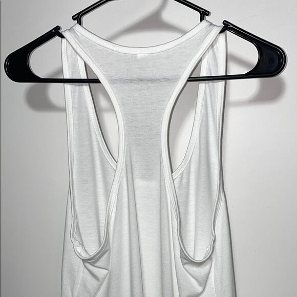 Next Level Apparel White Sleeveless Relaxed Tank Top - Picture 6 of 7